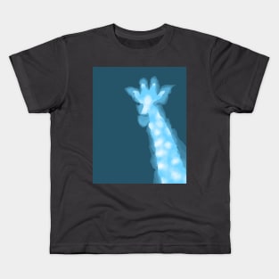 Giraffe digital art Kids T-Shirt